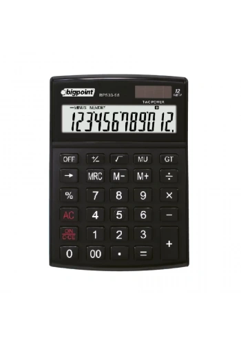 Bigpoint Hesap Makinesi 12 Hane Siyah