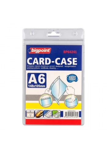 Bigpoint Kilitli Kart Poşeti Dikey A6 (105x148mm)