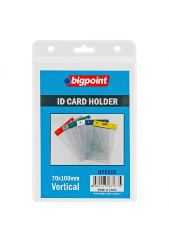 Bigpoint Kart Poşeti Dikey Şeffaf 74x105mm