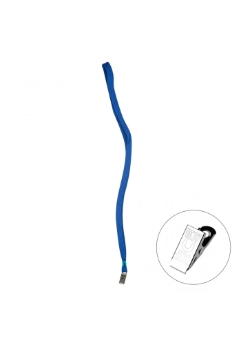 Bigpoint Metal Klipsli Yaka İpi Mavi