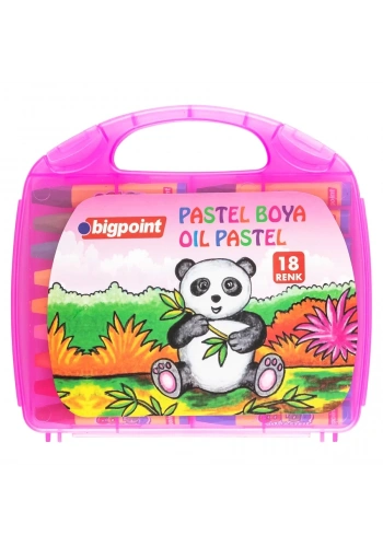 Bigpoint Pastel Boya 18 Renk - Pembe Çantalı