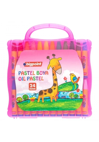 Bigpoint Pastel Boya 24 Renk - Pembe Çantalı