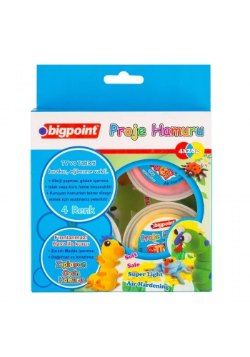 Bigpoint Proje Hamuru 4 Renk x 28 Gram