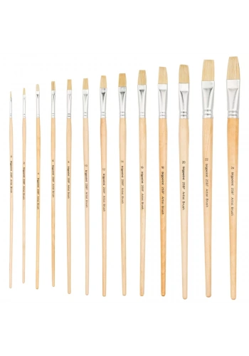 Bigpoint 258F Serisi Doğal Kıl Düz Kesik Fırça No: 16