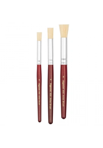 Bigpoint 850 Serisi Doğal Kıl Tampon (Stencil) Fırçası No: 8