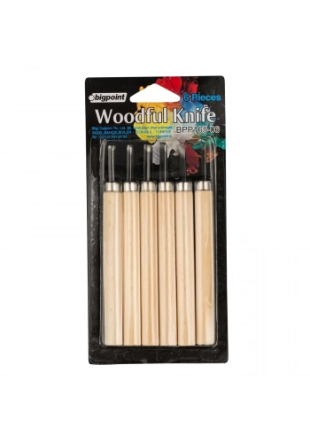 Bigpoint Ahşap Oyma 6lı Set (Woodful/Graver Knife)