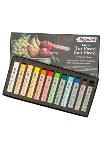 Bigpoint Artistss Toz(Soft) Pastel Boya 12 Renk
