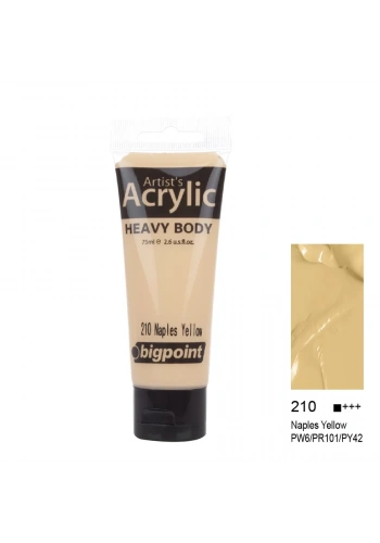 Bigpoint Akrilik Boya 75 ml Naples Yellow Hue 210