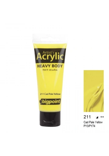 Bigpoint Akrilik Boya 75 ml Cadmium Pale Yellow 211