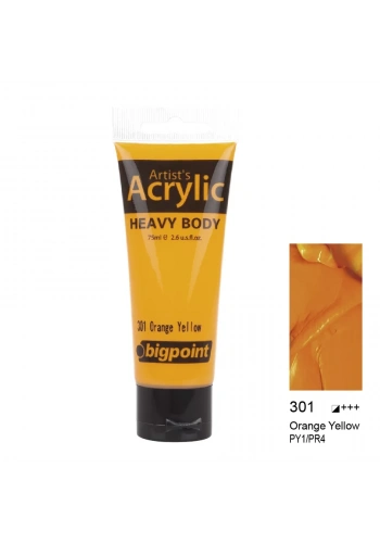 Bigpoint Akrilik Boya 75 ml Orange Yellow 301