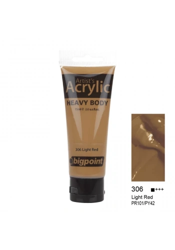 Bigpoint Akrilik Boya 75 ml Light Red 306