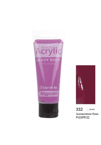 Bigpoint Akrilik Boya 75 ml Quinacridone Rose 332