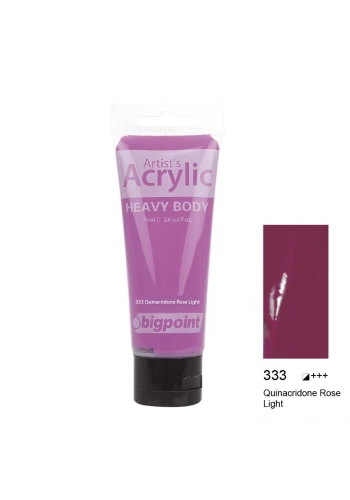 Bigpoint Akrilik Boya 75 ml Quinacridone Rose Light 333