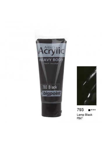 Bigpoint Akrilik Boya 75 ml Lamp Black 793