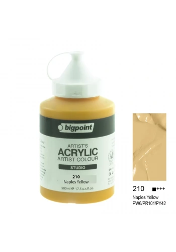 Bigpoint Akrilik Boya 500 ml Naples Yellow Hue 210