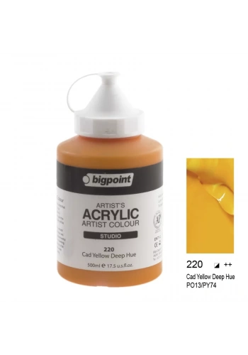 Bigpoint Akrilik Boya 500 ml Cad Yellow Deep Hue 220