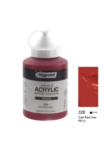 Bigpoint Akrilik Boya 500 ml Cad Red Hue 326