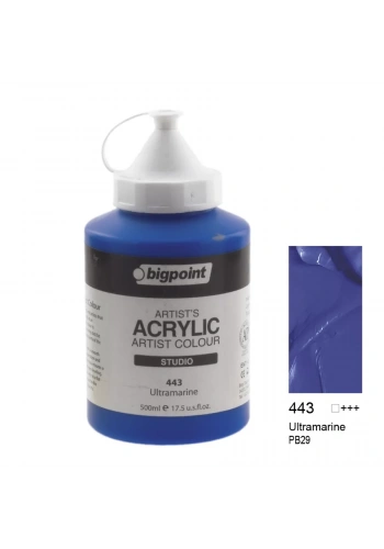 Bigpoint Akrilik Boya 500 ml Ultra Marine 443