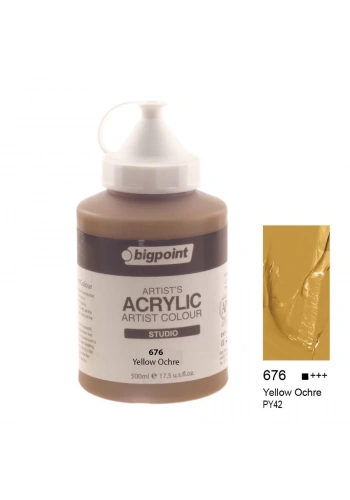 Bigpoint Akrilik Boya 500 ml Yellow Ochre 676