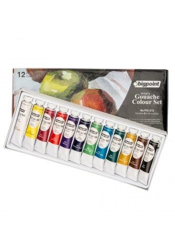 Bigpoint Guaj Boya Seti 12ml Tüp x 12 Renk