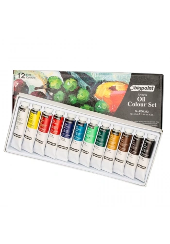 Bigpoint Yağlı Boya Seti 12 ml Tüp x 12 Renk