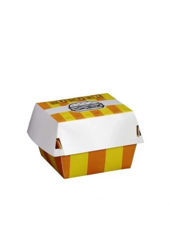 Hamburger Kutusu 11x11x9,5 (Orta) - 150 Adet