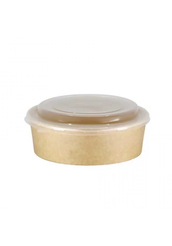 Kraft Salata Kasesi Seti 550 cc PET Kapak - 50 Adet