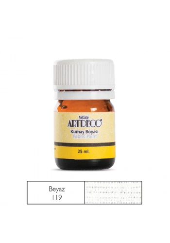 Artdeco 25ml Kumaş Boyası Beyaz No:119