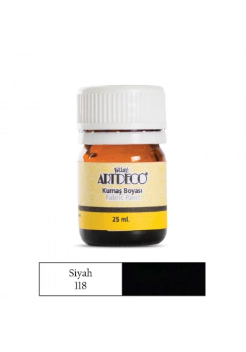 Artdeco 25ml Kumaş Boyası Siyah No:118