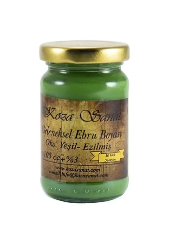 Koza Sanat Ezilmiş Ebru Boyası Oksit Yeşil 105ml