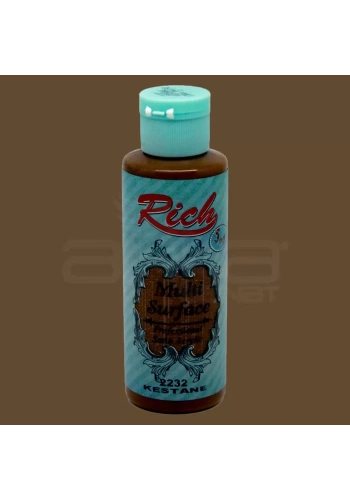 Rich Multi Surface Akrilik Boya 120ml 2232 Kestane