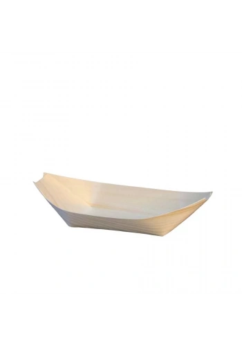 Tahta Kayık Tabak 6,5x17 cm - 50 Adet