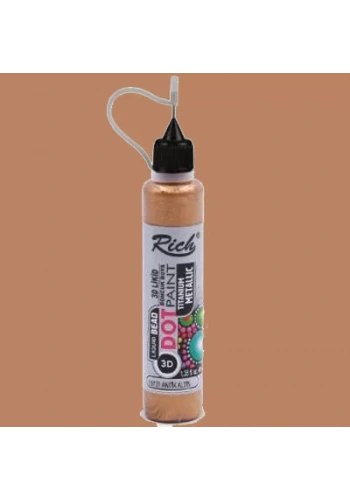 Rich Dot Paınt Boncuk Boya Titanium Metalik  15131 Antik Altın