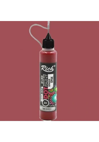 Rich Dot Paınt Boncuk Boya 12087 Bordo