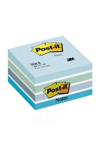 3M 2028-B MAVİ TONLARI  POST-IT 76x76mm 450YP.