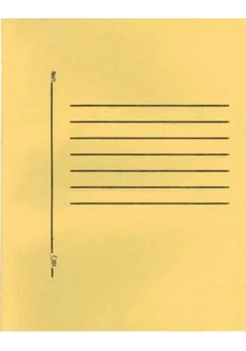 ALEMDAR SARI TELLİ TAM KAPAKLI LÜKS KARTON DOSYA