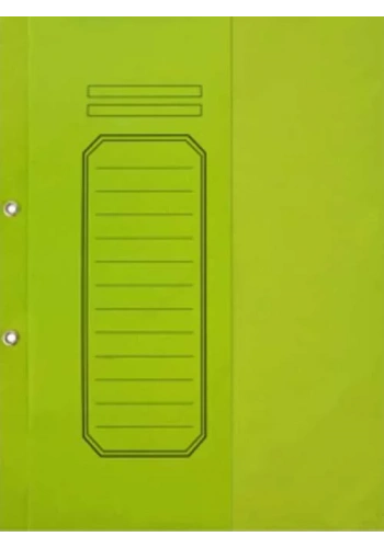 ALEMDAR YEŞİL TELLİ YARIM KAPAKLI LÜKS KARTON DOSYA