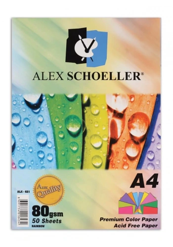 ALEX A4 50 Lİ  5 RENKLİ  FOTOKOPİ KAĞIDI ALX-621
