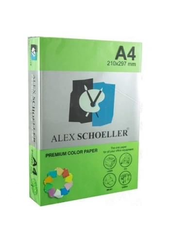 ALEX A4 AÇIK YEŞİL 45130 FOTOKOPİ KAĞIDI 100 LÜ