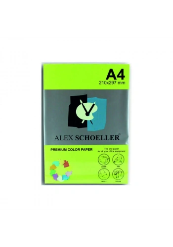 ALEX A4 FOSFORLU YEŞİL FOTOKOPİ KAĞIDI 500 LÜ ALX-721