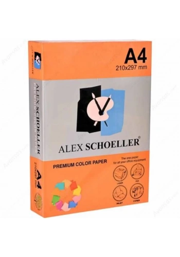 ALEX ALX-640 A4 TURUNCU FOTOKOPİ KAĞI.500 LÜ