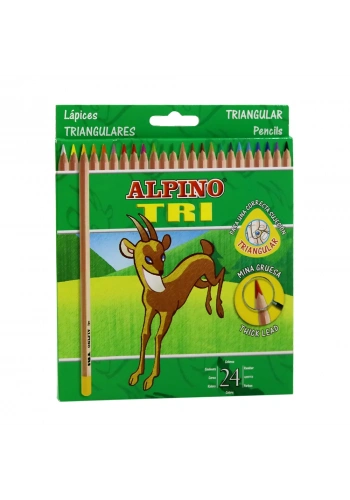ALPINO TRI 24 RENK UZUN KURU BOYA KALEMİ AL-129