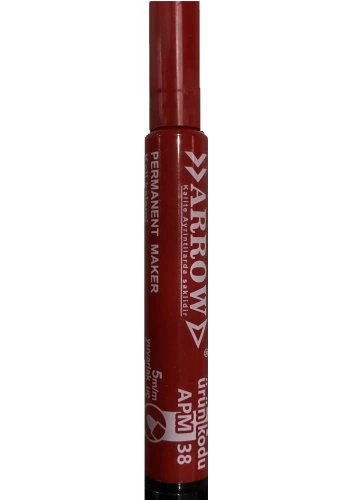 ARROW PERMANENT KIRMIZI KESİK UÇ KOLİ KALEMİ