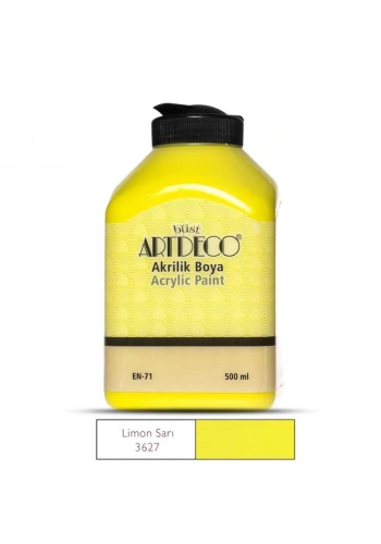 ARTDECO AKRİLİK BOYA 500 ML.LİMON SARI 070L-3627
