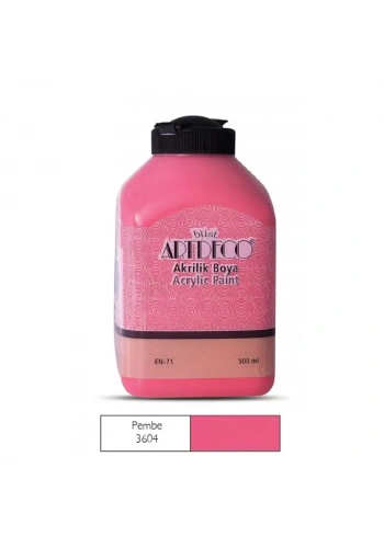 ARTDECO AKRİLİK BOYA 500 ML.PEMBE 070L-3604