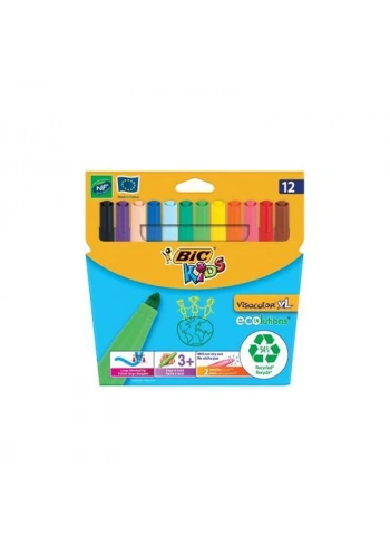 BİC VISACOLOR 12 Lİ XL EKO JUMBO KEÇELİ KALEM 8922233
