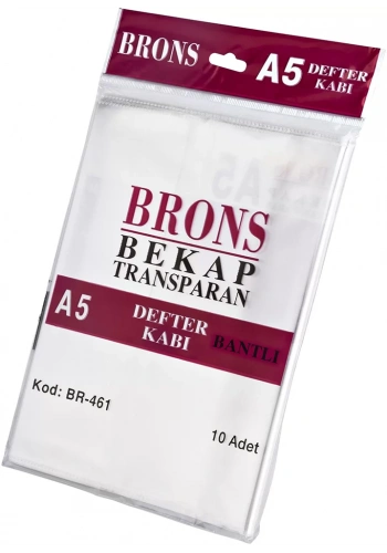 BRONS A5 HAZIR DEFTER KABI ŞEFFAF 10 LU BR-446/443/461