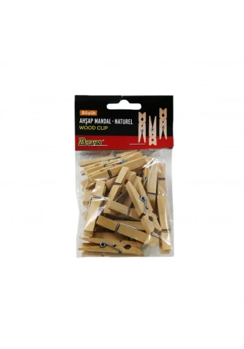 BRONS AHŞAP MANDAL NATURAL BÜYÜK BR-907