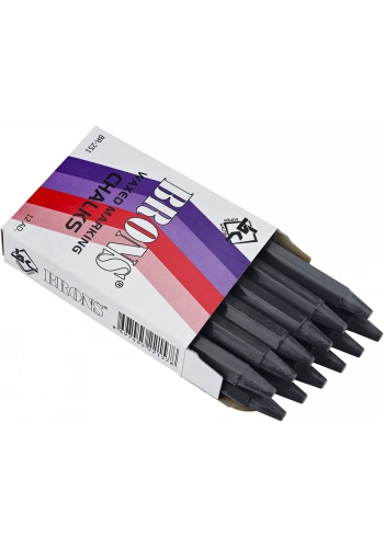 BRONS YAĞLI MARKA TEBEŞİR SİYAH 12 Lİ BR-251