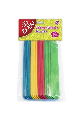 BU-BU HS0014 EĞLENCELİ ÇUBUKLAR RENKLİ 15,5x8